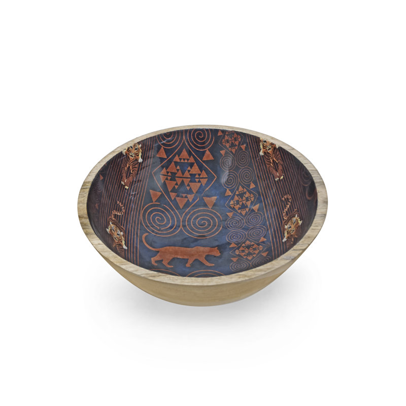 Bungalow Rose Wood Salad Bowl