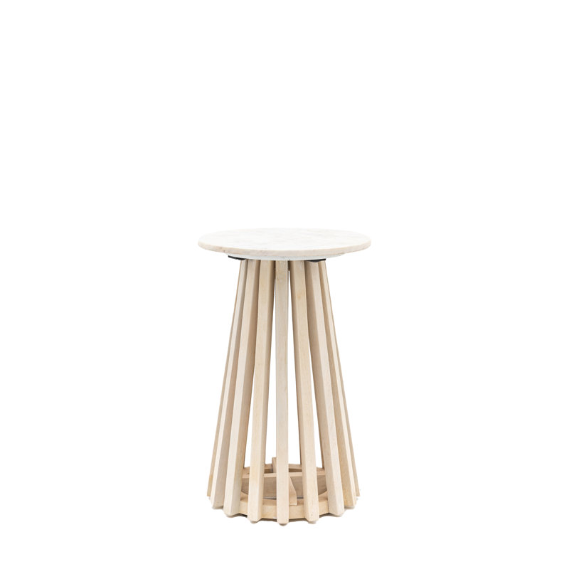 Chatrine Pedestal End Table