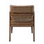 Ensemble de chaises de salle à manger en cuir synthétique de style rétro avec accoudoirs courbés en bois (ensemble de 2)