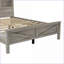Ensemble de chambre à coucher pour grand lit, ferme 3 pièces avec tête de lit et amp; Station de recharge | Gris anthracite | Panneau de particules | Commodes doubles