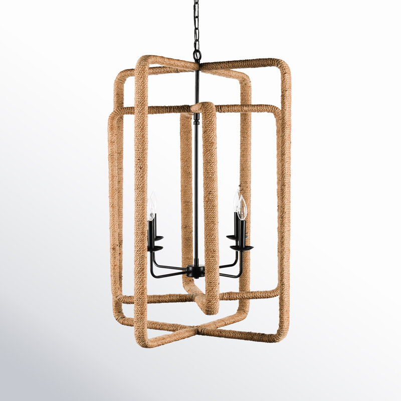 Cale Iron 4-Light Chandelier