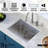 Karran 16-Gauge Stainless Steel 21-1/4'' X 17-1/4'' Single Bowl Undermount Kitchen Sink Kit