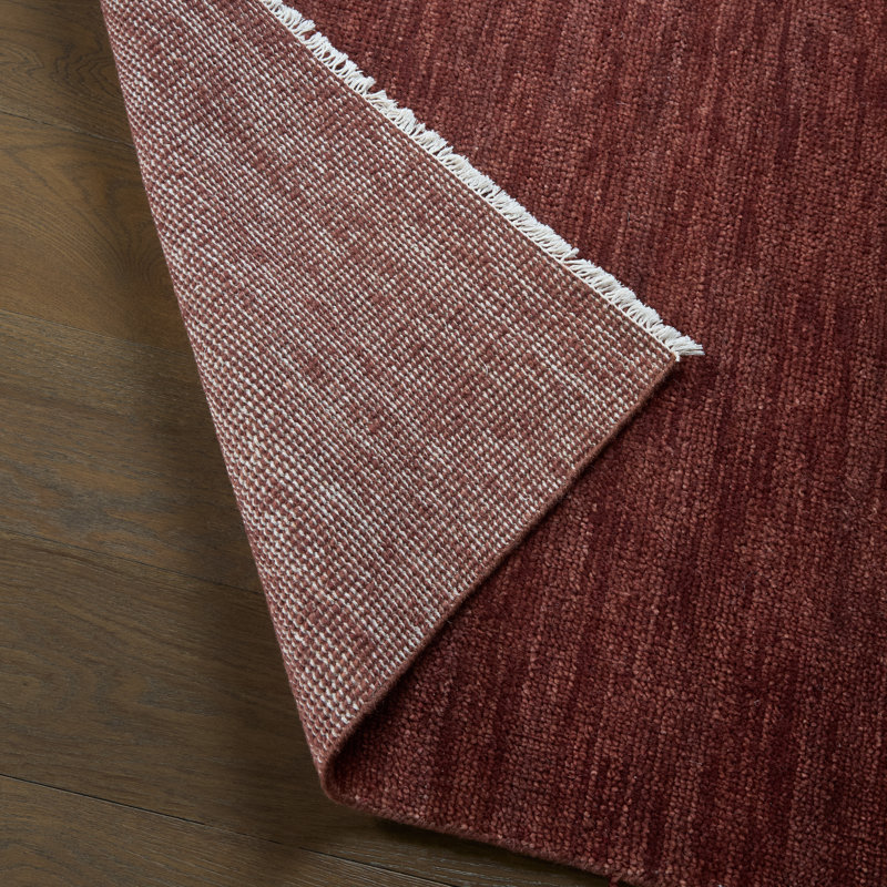 Jaipur Living Origin SAG23 Handknot Solid Red Area Rug (6'X9'), Rectangle 6' x 9'