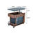Scandinavian Walnut Wood Movable Height-Adjustable Side Table