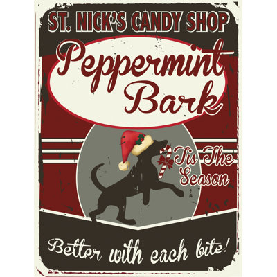 Plaque en métal St Nick's Peppermint