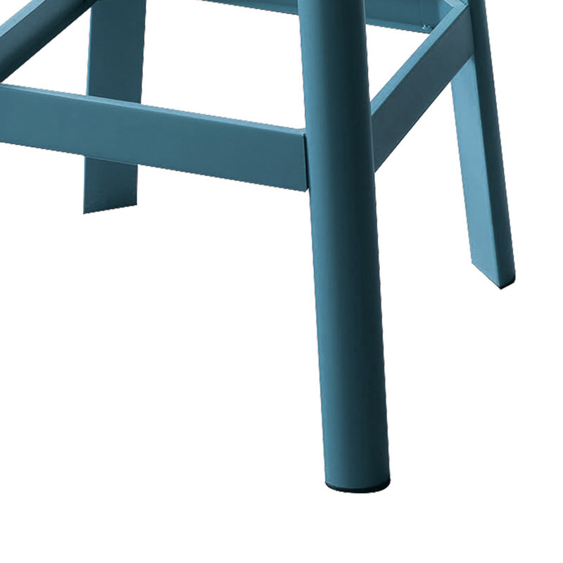 Tabouret 30 "en bois massif, Sarcelle