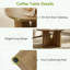 Pedestal Coffee Table with Storage