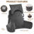 Comfy High Backrest Pillow Arm Pillow With Head Rest & Pockets-111629228