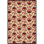 Janelle Style Wool Floral Area Rug in Red