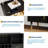 47 Inch Wine Bar Cabinet with Storage, Led Lights & Charging Station, Wood Coffee Bar Station, Modern Sideboard Buffet Cabinet for Living Room Apartments-1751203041