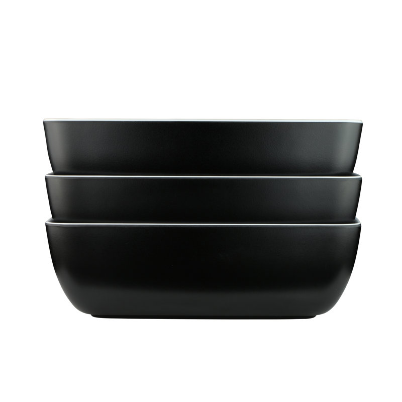 Elite Global Solutions Infinity Melamine Serving Bowl, Black