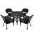 4 - Person Patio Dining Set with Round Table , Cushions Included-12655410-12638216