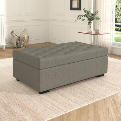 Canapé-lit pliant, repose-pieds de 49,6 po avec canapé-lit pliant, canapé-lit convertible avec matelas à mémoire de forme et conception capitonnée pour le salon