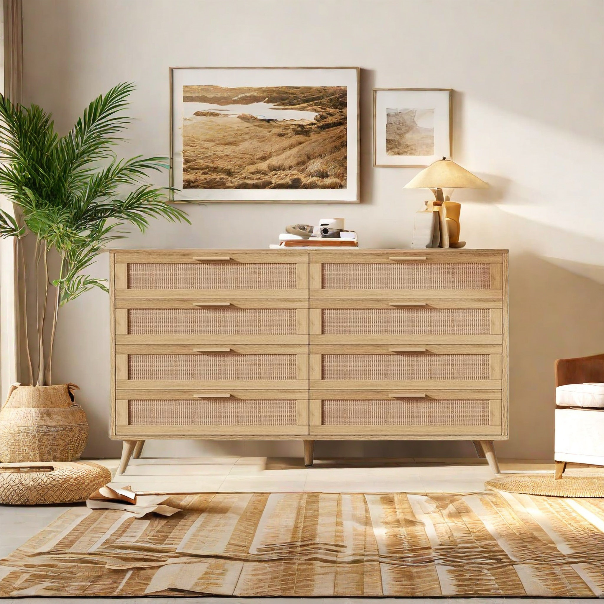 Bay Isle Home™ 8 Drawer Dresser For Bedroom Chest Of Dressers With