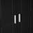 Storage Cabinet With Two Doors For Bathroom, Office, Adjustable Shelf, MDF Board, Black-1174303244