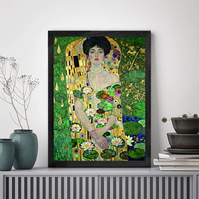 Art mural rétro avec jupe de fleur noire rétro