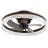 20" Low Profile Ceiling Fan With Light & Remote, Dimmable Led, 6-Speed, Timing Reversible Blades, Crystal Ring Design