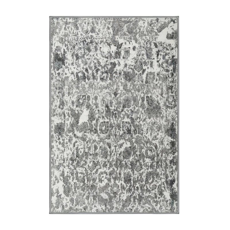 Vanmeter Performance Wool Abstract Indoor Rug, Rectangle 6' x 9'
