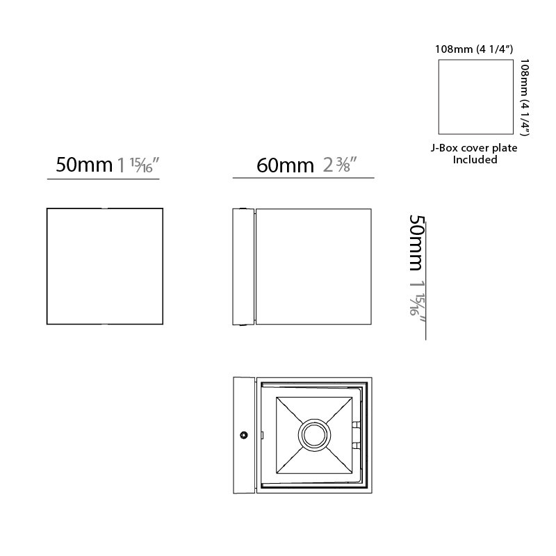 Dau Mini Single Surface, Matte White Lacquer