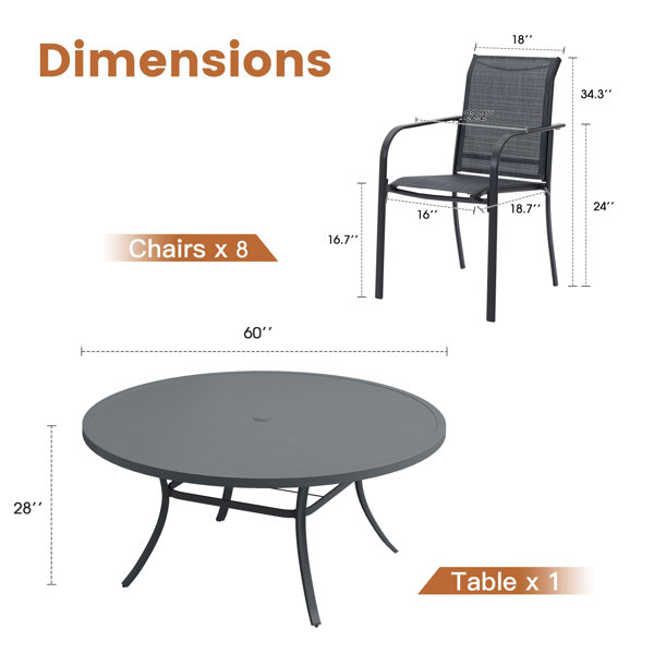 Dimensions du produit