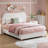 Lovensky Upholstered Wool Platform Bed-704515185-704515184