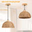 Luminaire suspendu en rotin 12 po Boho 12 lumières tissées à la main Luminaire suspendu en osier suspendu pour îlot de cuisine Chambre à coucher, salon, salle à manger, vestibule