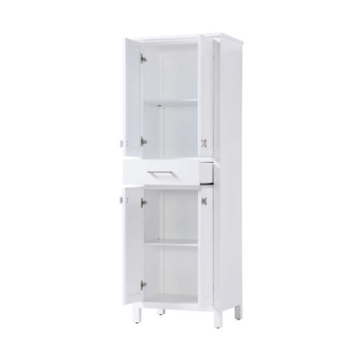 24 inch Bath Storage Cabinet in White