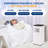 Serenelife Portable Air Conditioner 8000 BTU - Compact 4-In-1 Single Duct A/C Unit With Cooling, Heat, Dehumidifier & Fan Modes, Energy Efficient 300 Sq. Ft. With Universal Castors, Window Mount Kit