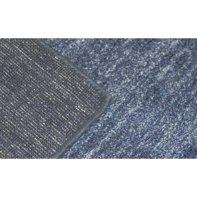 Striped Area Rug in Navy, Rectangle 10' x 14'