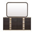 Commode West Kensington avec miroir - espresso moyen