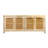 Mango Wood and Cane Sideboard with 4 Doors and Interior Shelf-1438499221