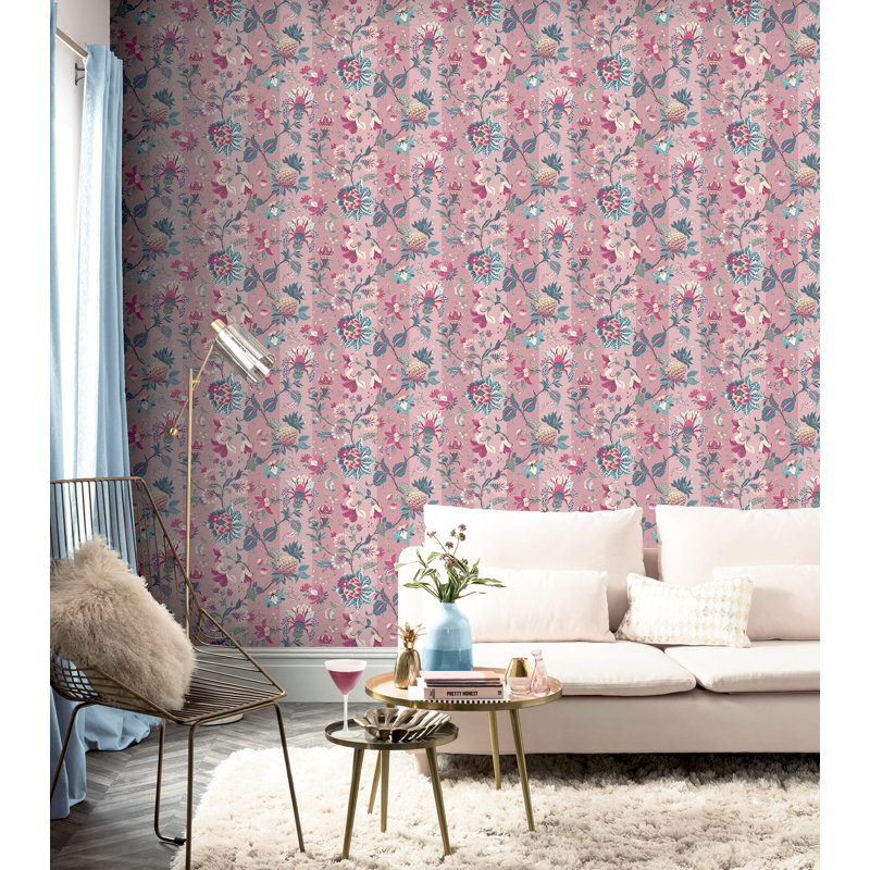 Papier peint Cornelia, Rose