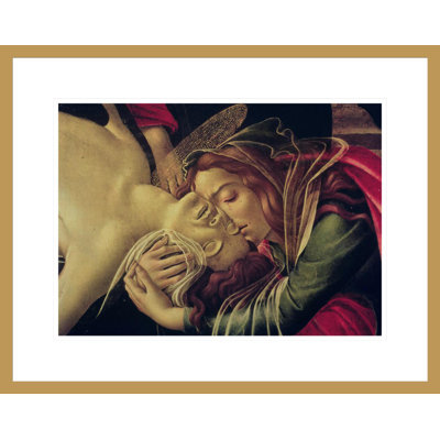«Détail de la lamentation du Christ» par Sandro Botticelli, impression giclée encadrée