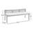 Donner Cane Back Cushioned Bench-1559436351
