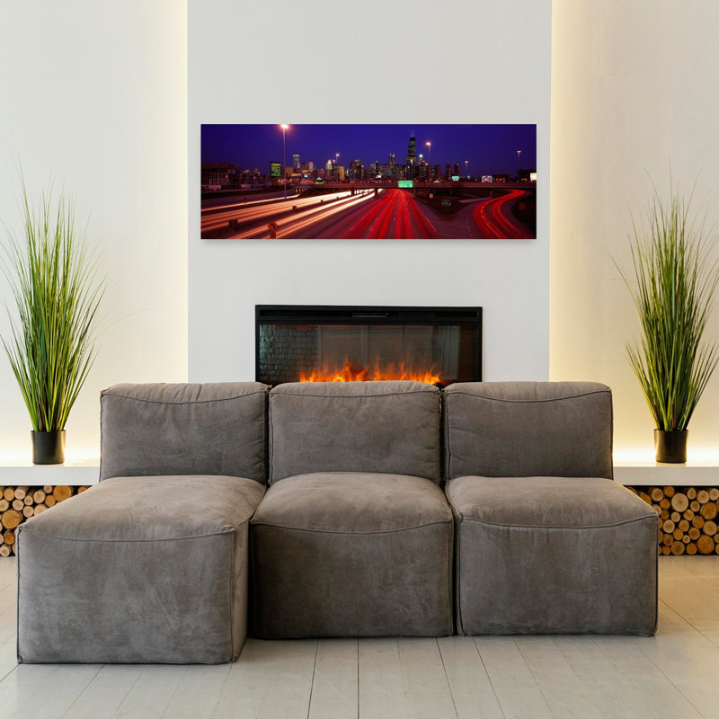 Kennedy Expressway Chicago IL USA by Mark Segal - Wrapped Canvas Panoramic Print, 40.64 cm H x 121.92 cm W