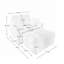 Chaise rembourrée en chenille avec repose-pieds en tissu-44802662