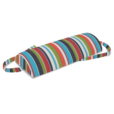 Coussin décontracté pour chaise longue d'extérieur à coussin décontracté, rayé Sunbrella résistant à la décoloration pour chaises longues et fauteuils inclinables de piscine, l 19 po x L 8,5 po, épaisseur de 3,25 po, housse amovible, confetti de carrousel