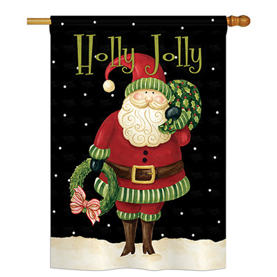 Drapeau de jardin en polyester 40 po x 28 po Zale Celebrate the Season