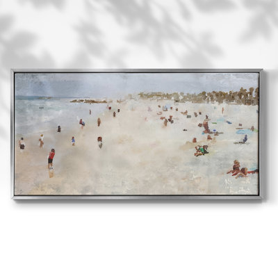 «Fun On the Beach I», toile tendue avec châssis, prête à être accrochée