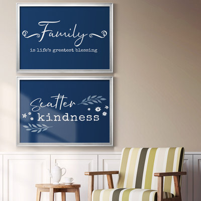 «Family Greatest Blessing», toile encadrée de qualité supérieure - prête à être accrochée