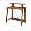 Bureaux en chêne industriel vieilli & amp; Bureau d'écriture noir avec 2 tiroirs, ports USB / prises | Chêne | Bois synthétique