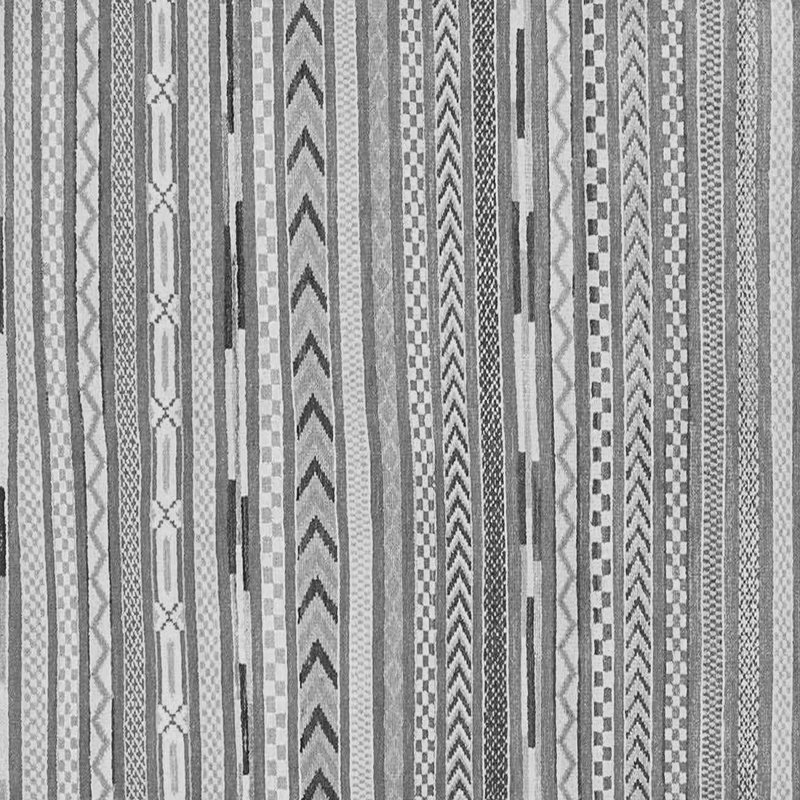 Tapis carré gris en laine / polyester tissé à la machine 5 pi x 5 pi Caitylyn