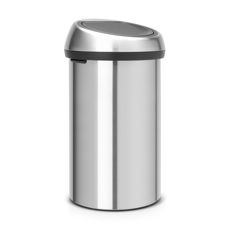 Brabantia 60 Litre Touch Bin, Matt Steel / Matt Steel