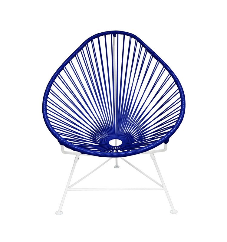 Fauteuil intérieur / extérieur Junior Junior Acapulco, Bleu / Blanc