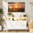 White Dresser for Bedroom TV Stand 6 Drawers - charging station&LED Dressers & Chests of Drawers