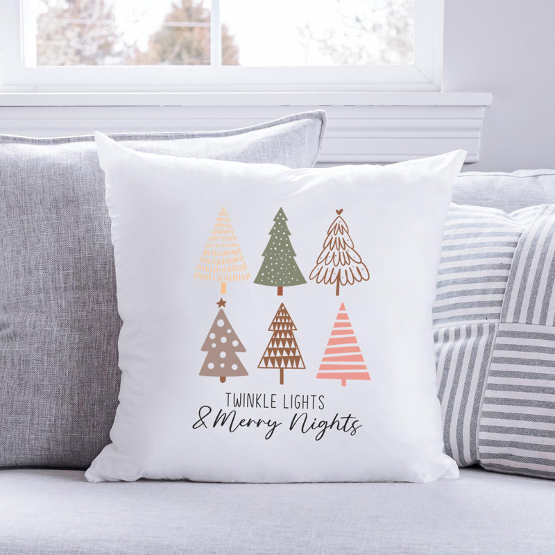 Coussin décoratif en polyester BohoChristmas-05, 20 po x 20 po