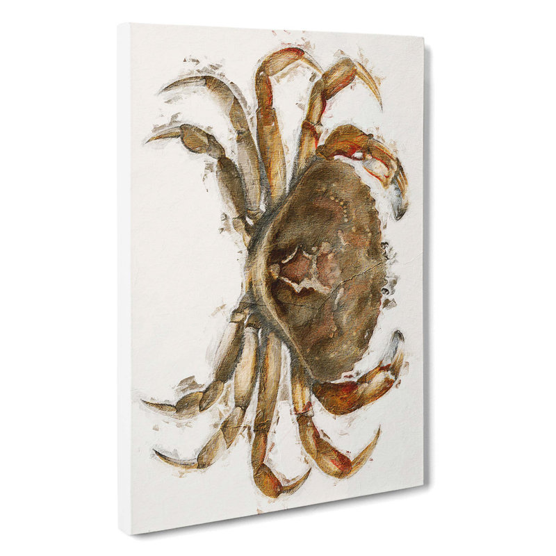 Rock Crab by J.E. De Kay - Wall Art, 76cm H x 50cm W x 3cm D, Wrapped Canvas