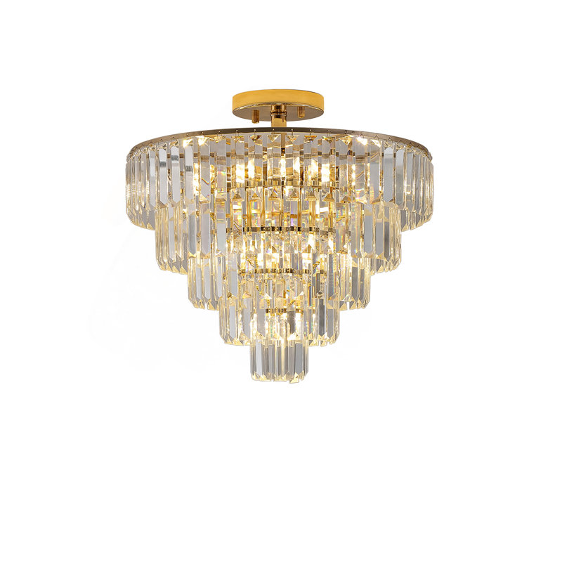Lustres en cristal doré