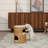 Aberdeen Neith Wicker 3-Tier Cat Bed Condo with Cushions, Tan/Cream