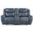Stanwicke Blue Motion Reclining Loveseat With Console